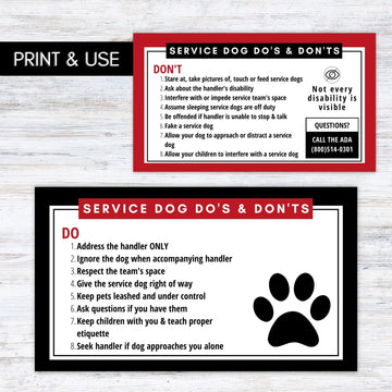 service team ada law card